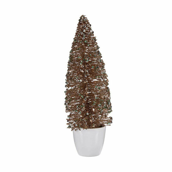 Kerstboom Medium 10 x 33 x 10 cm Munt Plastic champagne 1