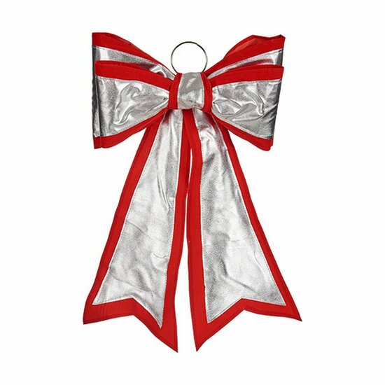 Lasso Kerstversiering 40 x 60 cm Rood Zilverkleurig PVC 1