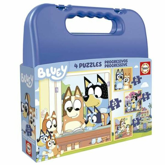 Set van 4 Puzzels Educa Bluey 1