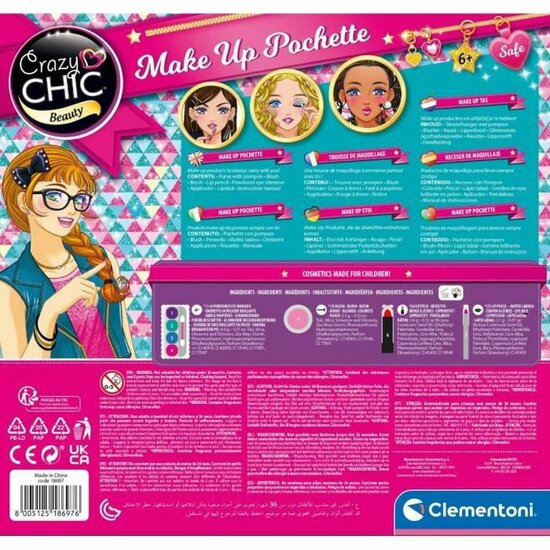 Kinder Make-up Set Clementoni Crazy Chic Multicolour 4