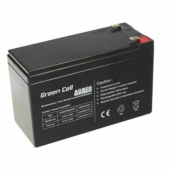 Batterij voor UPS SAI Green Cell AGM06 9 Ah 12 V 1