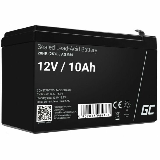 Batterij voor UPS SAI Green Cell AGM50 10000 mAh 10 Ah 12 V 3