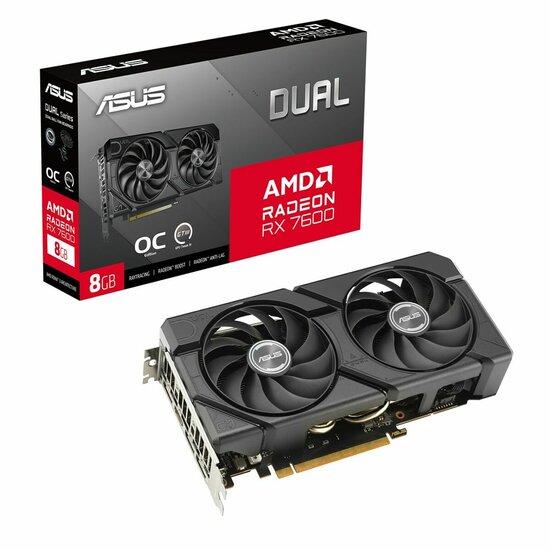 Videokaart Asus RX7600-O8G-EVO AMD Radeon RX 7600 8 GB GDDR6 3