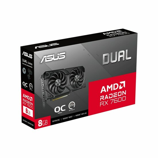 Videokaart Asus RX7600-O8G-EVO AMD Radeon RX 7600 8 GB GDDR6 4