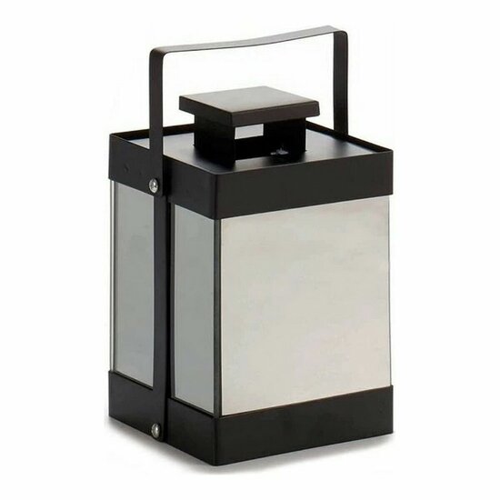 Led-lantaarn Zwart Spiegel 12,5 x 18,5 x 12,5 cm 1