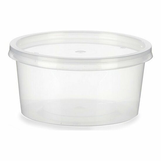 Lunchbox Rond Transparant Polypropyleen (500 ml) 1