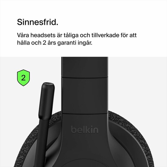 Headset met Bluetooth en microfoon Belkin AUD005BTBLK 6