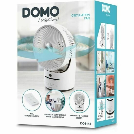 Tafelventilator DOMO DO8148 Wit 45 W 2