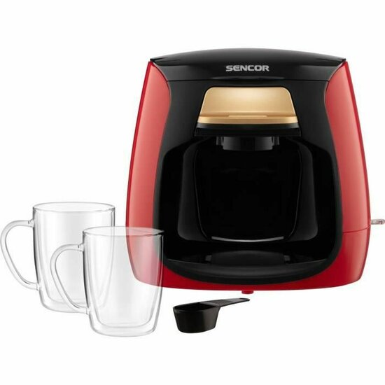 Drip Koffiemachine Sencor SCE 2101RD Rood rouge noir 500 W 2