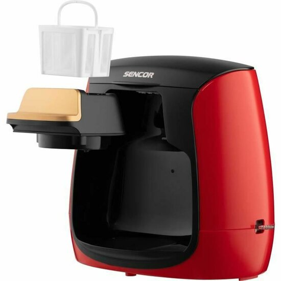 Drip Koffiemachine Sencor SCE 2101RD Rood rouge noir 500 W 4