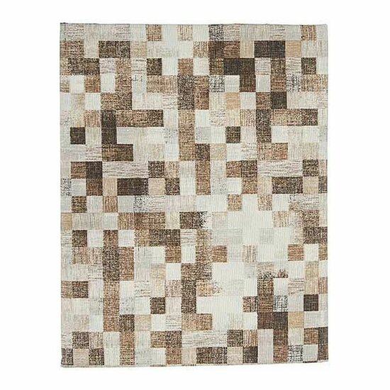 Tafelkleed Kvadrater Dun canvas Beige (140 x 180 cm) 1