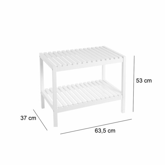 Badkamerschappen Wit 64 x 37 x 53 cm 5