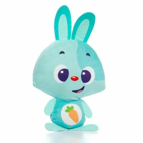 Knuffel met Geluid Molt&oacute; Gusy luz Baby Bunny Turkoois 7,5 cm 1