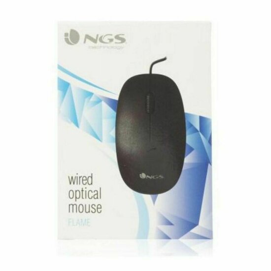 Optische Muis NGS NGS-MOUSE-0906 1000 dpi Zwart 1