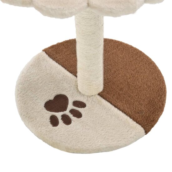 Kattenkrabpaal met sisal krabpaal 40 cm beige en bruin 5