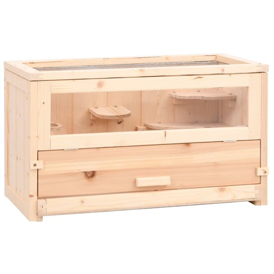 Hamsterkooi 60x30x35 cm massief vurenhout 1