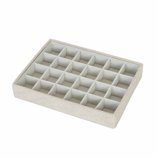 Juwelenkistje Versa Beige Polyester Karton 19 x 4 x 25 cm 1