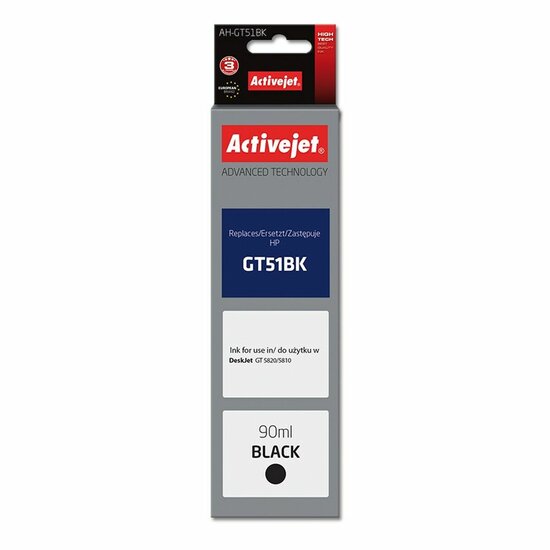 Originele inktcartridge Activejet AH-GT51Bk Zwart 1