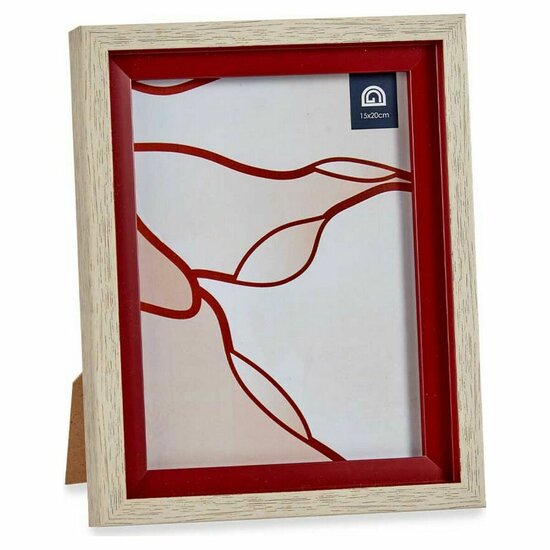 Fotolijsten 16515 Rood Bruin 18,8 x 2 x 24 cm Kristal Hout Plastic 1