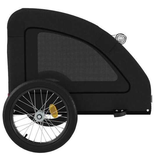 Hondenfietstrailer oxford stof en ijzer zwart 7