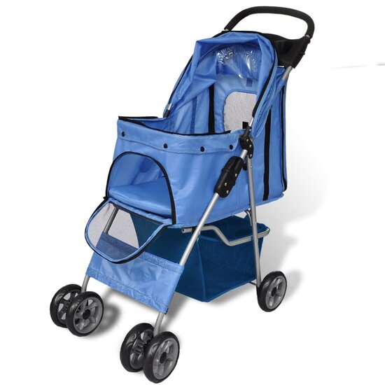 Wandelwagen voor hond blauw  2