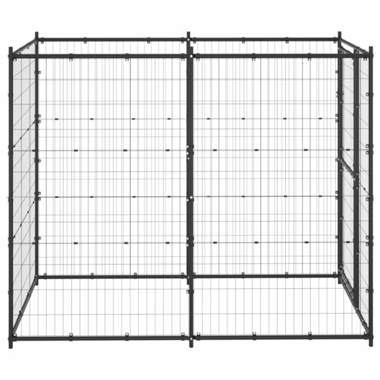 Hondenkennel voor buiten 110x220x180 cm staal 3