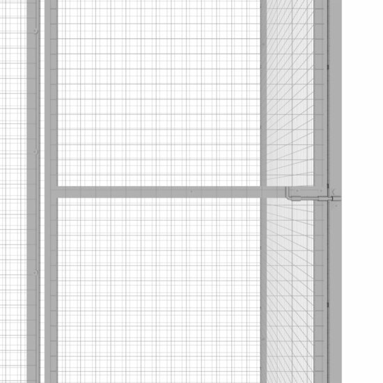 Kattenkooi 1,5x1,5x1,5 m gegalvaniseerd staal 4