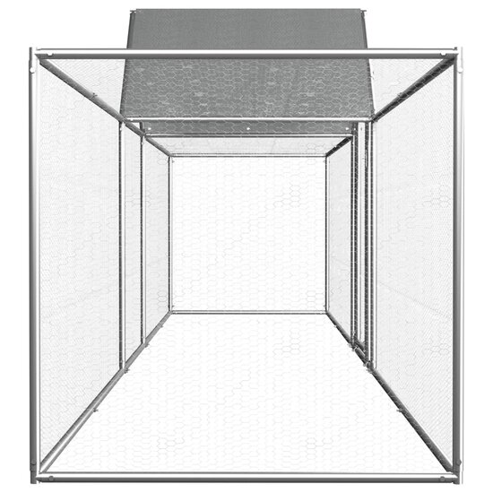 Kippenren 5x1x1,5 m gegalvaniseerd staal 3