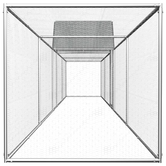 Kippenren 9x1x1,5 m gegalvaniseerd staal 3