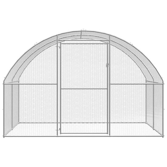 Kippenren 3x4x2 m gegalvaniseerd staal 5