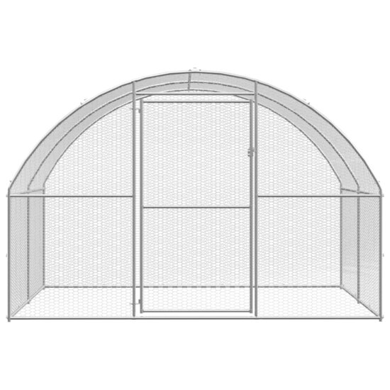 Kippenren 3x6x2 m gegalvaniseerd staal 5