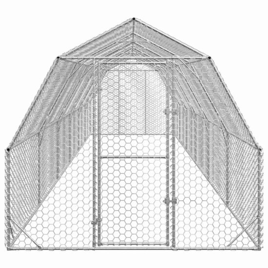 Kippenren 2,5x12x2,25 m gegalvaniseerd staal 3