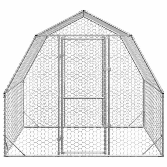 Kippenren 2,5x2x2,25 m gegalvaniseerd staal 3