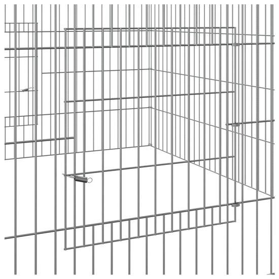 Konijnenkooi 110x110x55 cm gegalvaniseerd ijzer 6