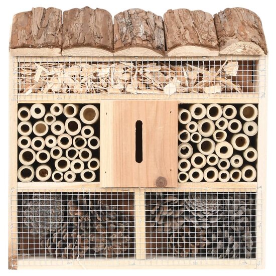 Insectenhotel 30x10x30 cm vurenhout 2