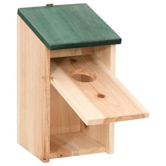 Vogelhuisjes 4 st 12x12x22 cm hout  4