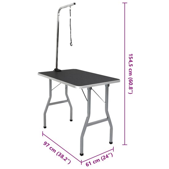 Trimtafel voor huisdieren met 1 aanlijnoptie 7