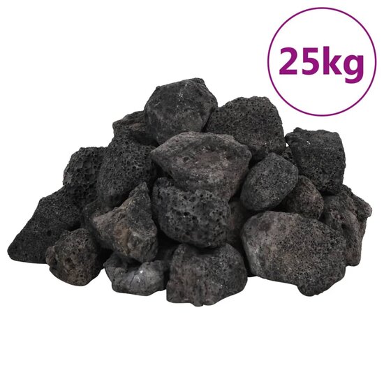 Lavastenen 25 kg 3-5 cm zwart 2