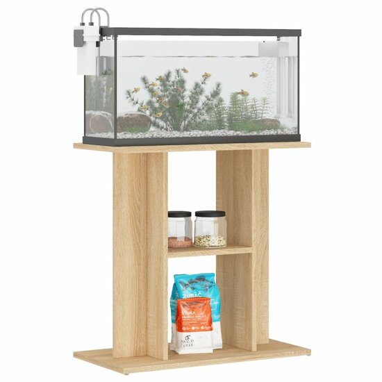 Aquariumstandaard 60x30x60 cm bewerkt hout sonoma eikenkleurig 3