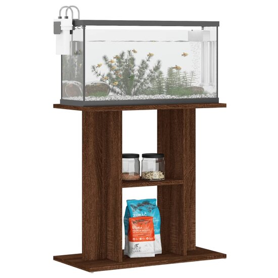 Aquariumstandaard 60x30x60 cm bewerkt hout bruin eikenkleur 3