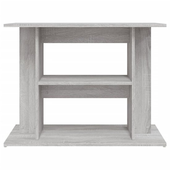 Aquariumstandaard 80x35x60 cm bewerkt hout grijs sonoma 4