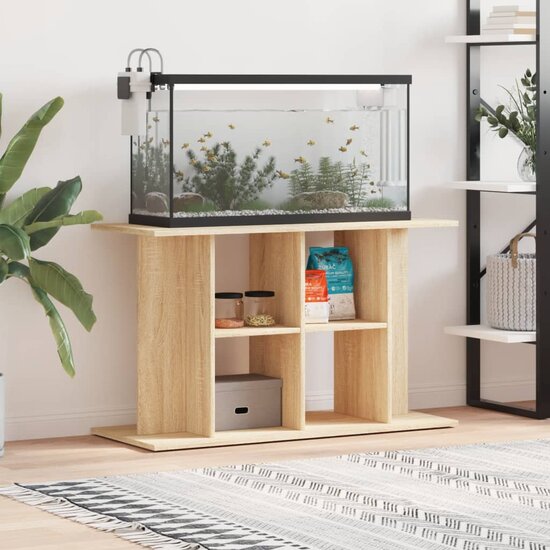 Aquariumstandaard 100x40x60 cm bewerkt hout sonoma eikenkleurig 1