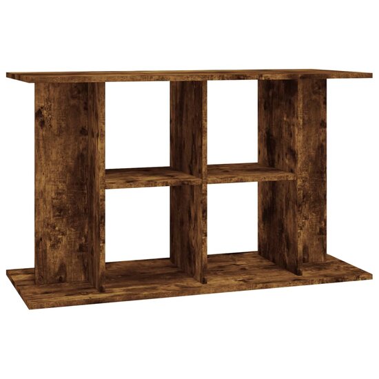 Aquariumstandaard 100x40x60 cm bewerkt hout gerookt eikenkleur 2