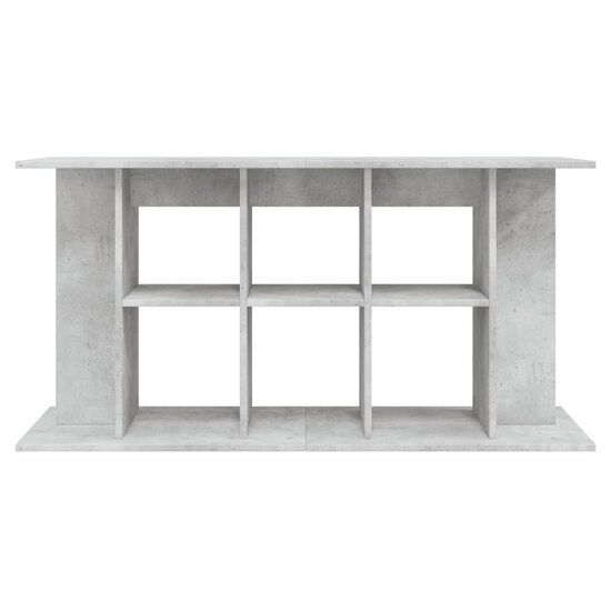 Aquariumstandaard 120x40x60 cm bewerkt hout betongrijs 4