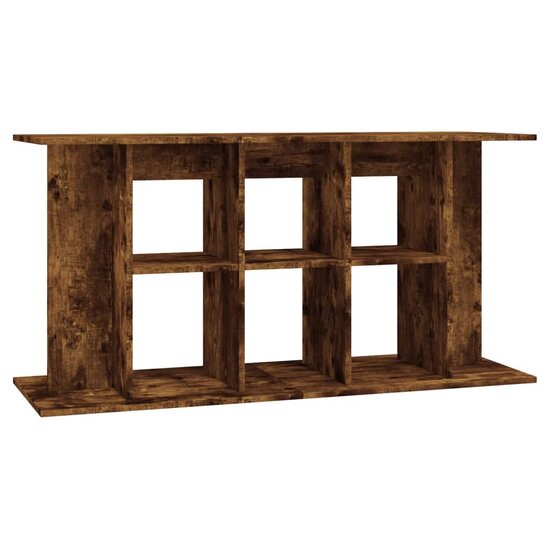 Aquariumstandaard 120x40x60 cm bewerkt hout gerookt eikenkleur 2