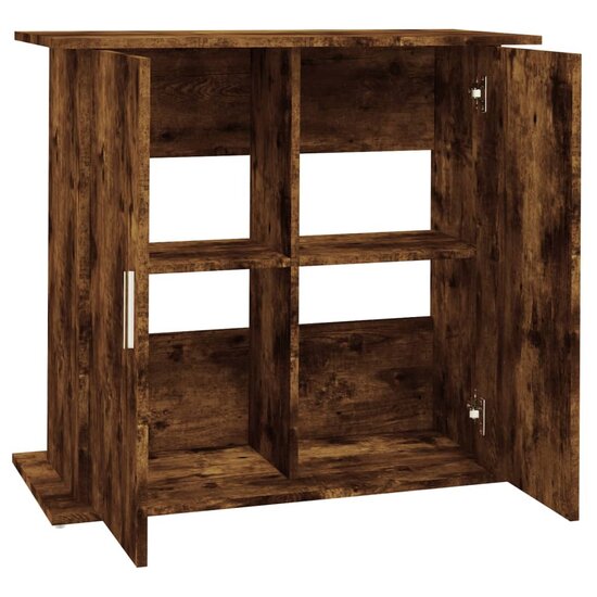 Aquariumstandaard 81x36x73 cm bewerkt hout gerookt eikenkleurig 6