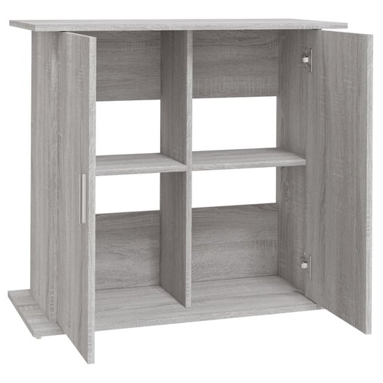 Aquariumstandaard 81x36x73 cm bewerkt hout grijs sonoma eiken 6