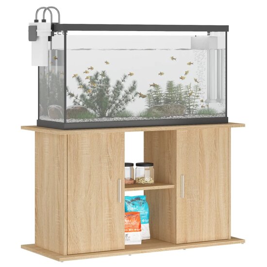 Aquariumstandaard 101x41x58 cm bewerkt hout sonoma eikenkleurig 3