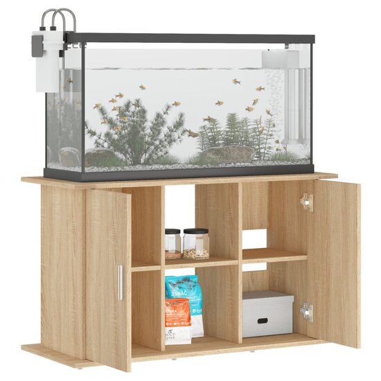 Aquariumstandaard 101x41x58 cm bewerkt hout sonoma eikenkleurig 4