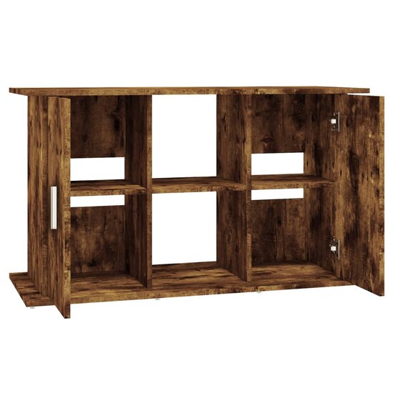 Aquariumstandaard 101x41x58 cm bewerkt hout gerookt eikenkleur 6